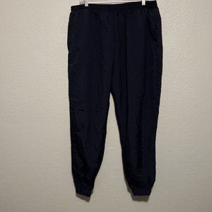 Izod Navy Blue Mesh Lined Track Pants W/Tapered Leg Size XL